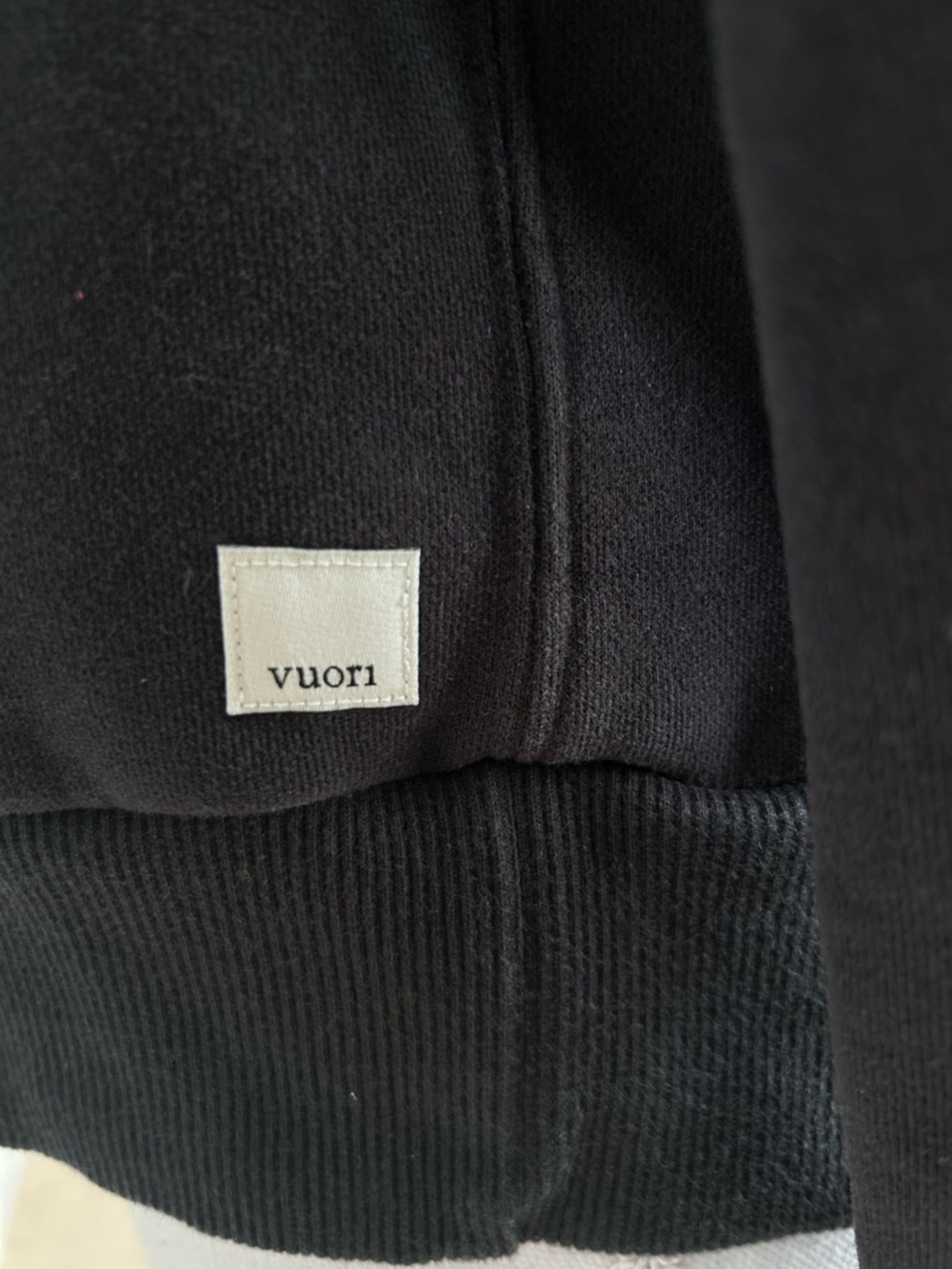 Vuori Women's Restore Relaxed Half-Zip Hoodie Washed Black Small Soft Comfy - Picture 3 of 8